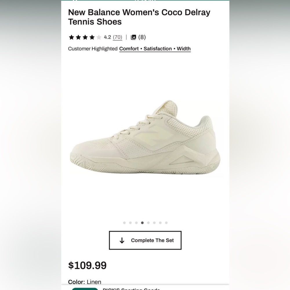 New Balance Coco Delray Tennis Shoes